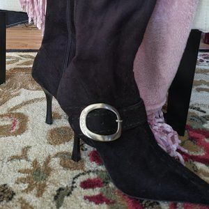 BCBGirls Faux Suede Knee High Stiletto Boots Women's Size 8B